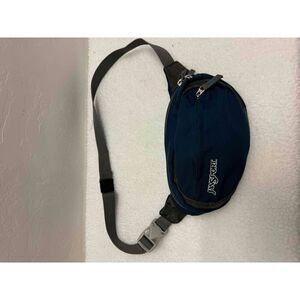 JanSport Navy Fifth Avenue Fanny Pack Waist Bag Adjustable Strap Zipper Pocket